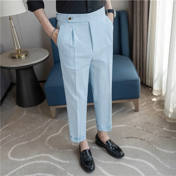 Valente™ Linen Buckle Trousers