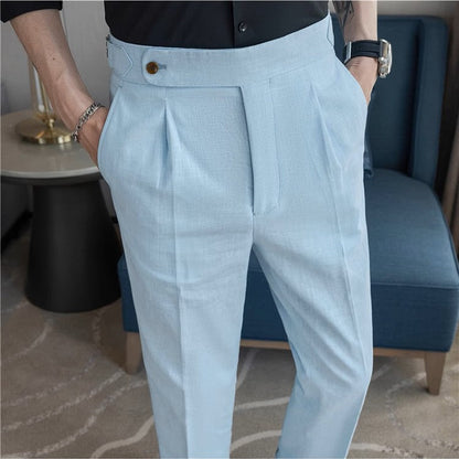 Valente™ Linen Buckle Trousers