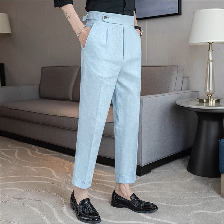 Valente™ Linen Buckle Trousers