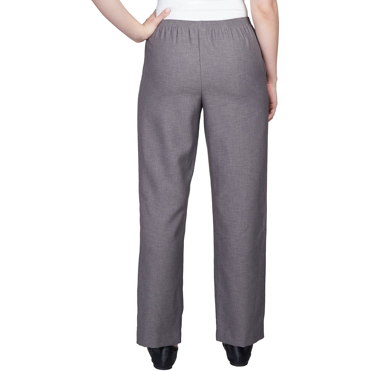 Women'S Solid Elastic Waist Pants