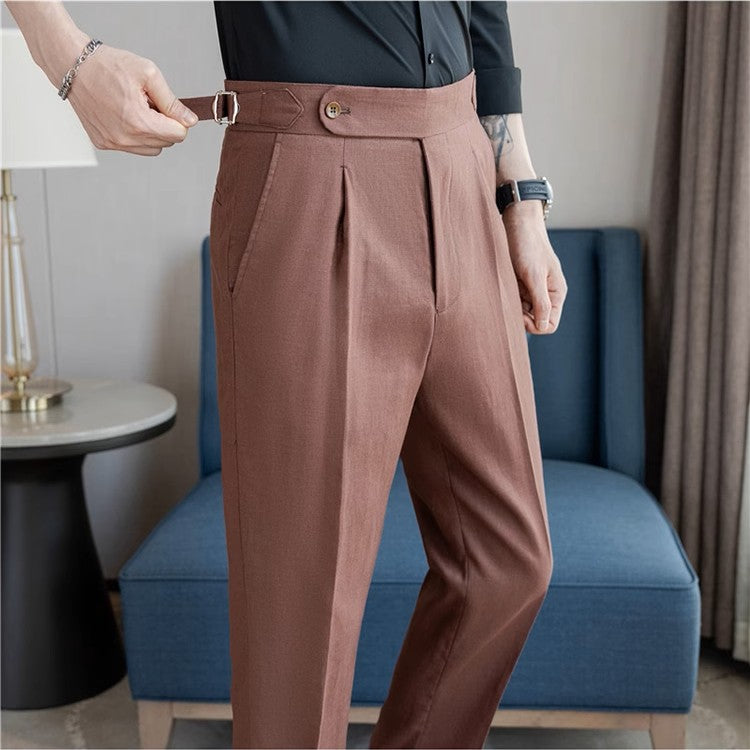 Valente™ Linen Buckle Trousers