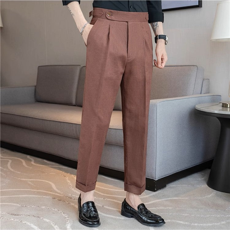 Valente™ Linen Buckle Trousers