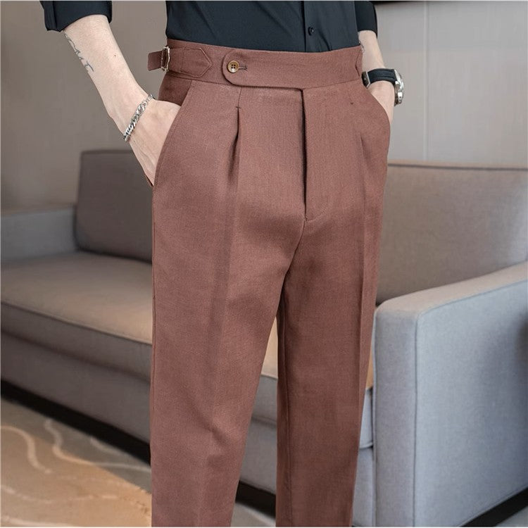 Valente™ Linen Buckle Trousers