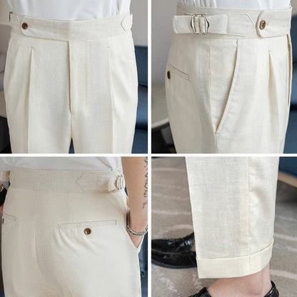 Valente™ Linen Buckle Trousers
