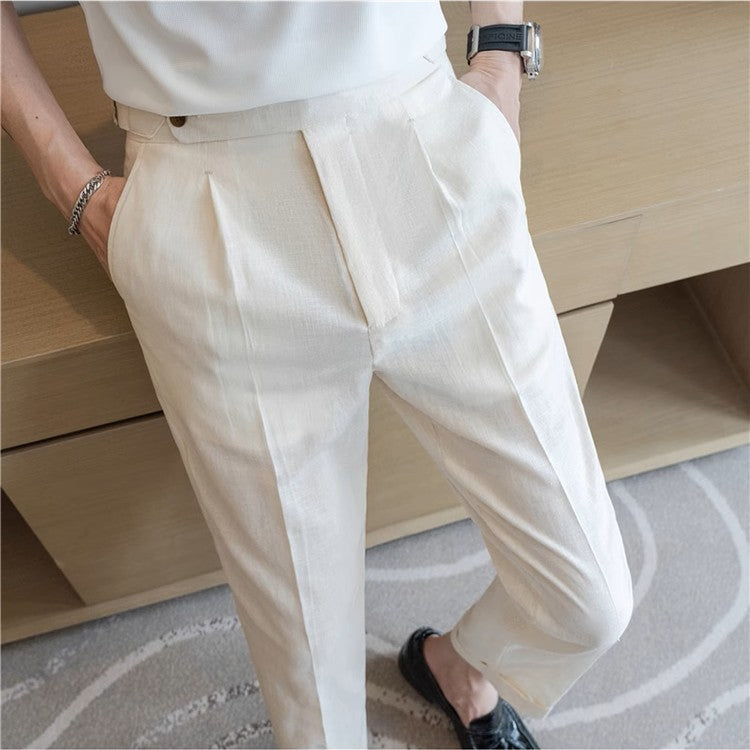 Valente™ Linen Buckle Trousers