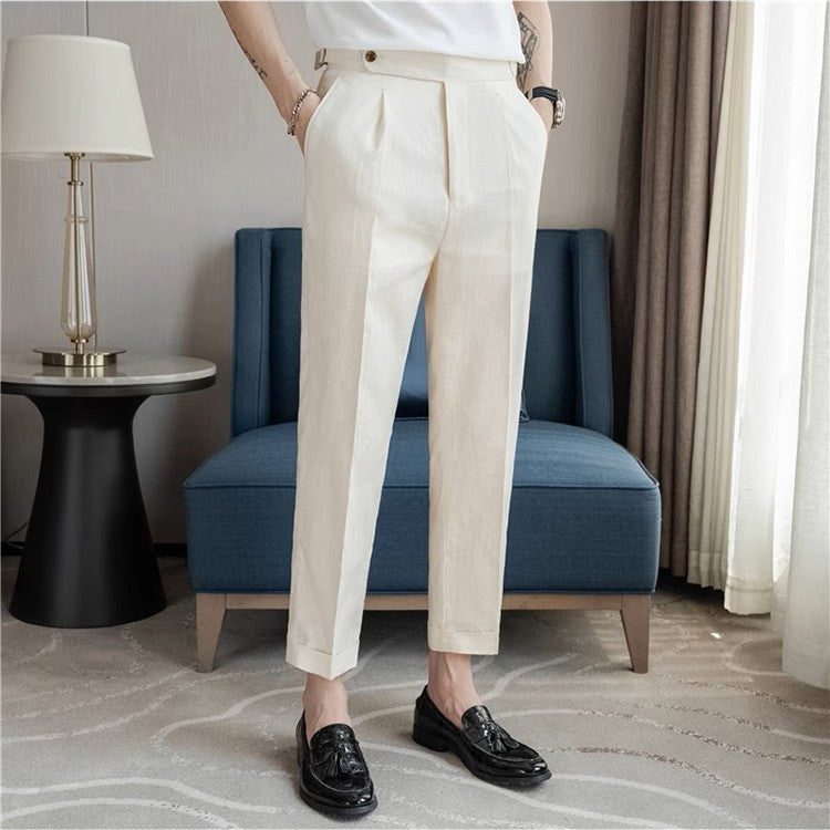 Valente™ Linen Buckle Trousers