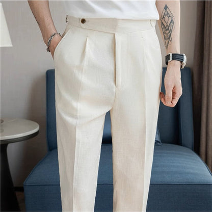 Valente™ Linen Buckle Trousers