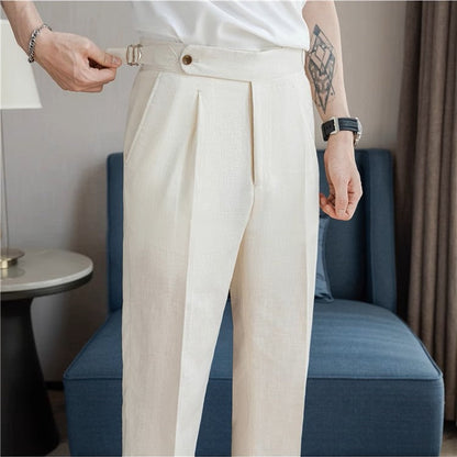 Valente™ Linen Buckle Trousers