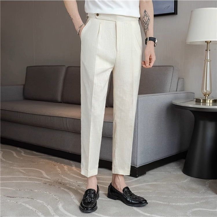 Valente™ Linen Buckle Trousers