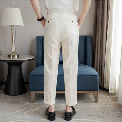 Valente™ Linen Buckle Trousers
