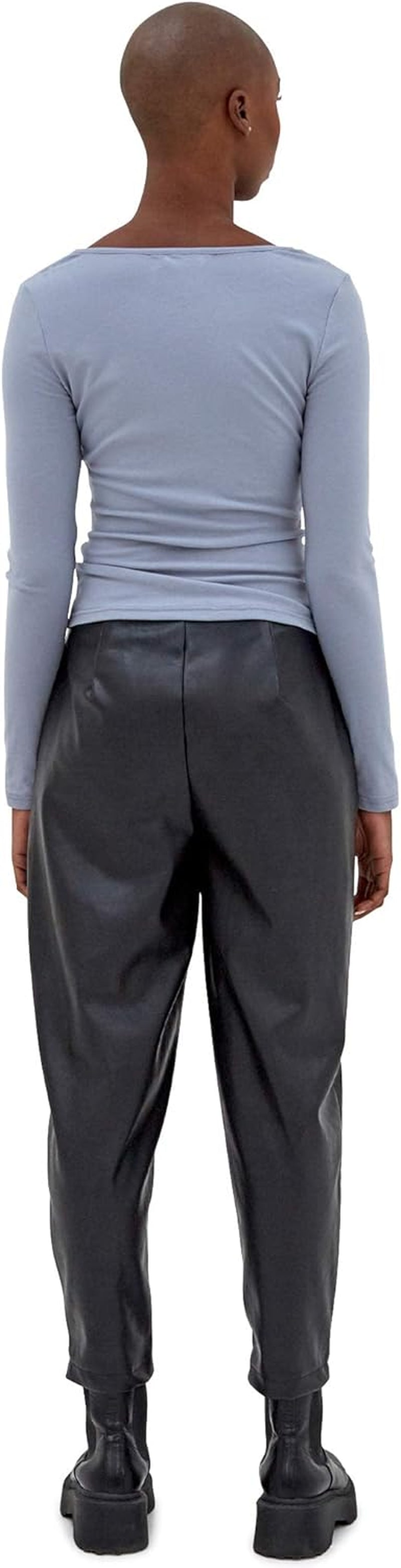 Women'S Miller Trouser, Black PU, Medium