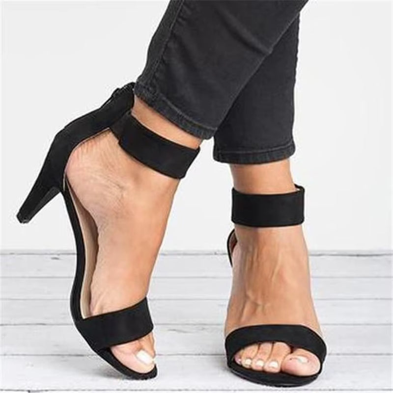 Women'S Shoes 2020 New Summer Fine Heel Shoes Sexy Fashion Outdoor Sandals for Woman