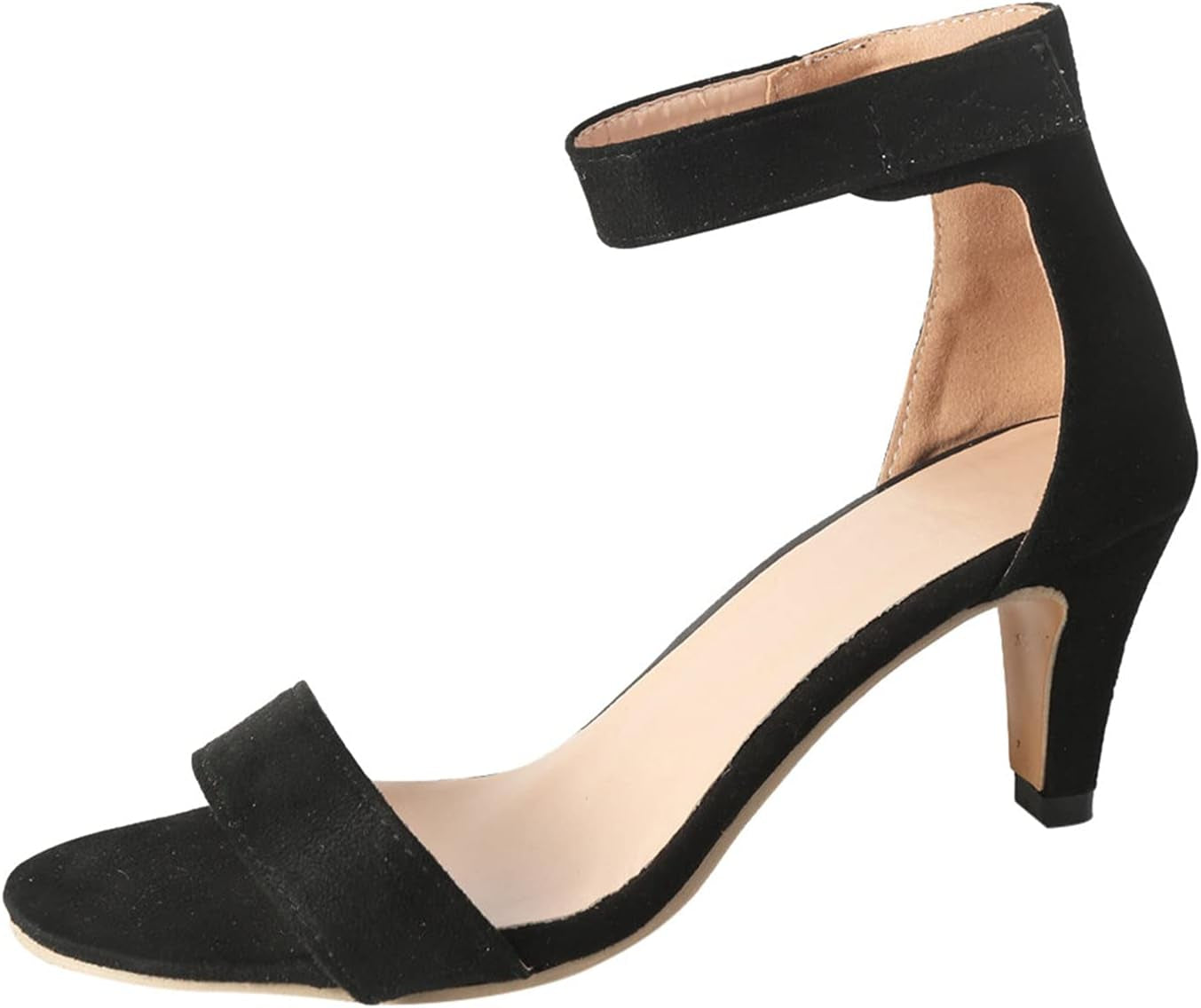 Women Heeled Sandal Wedge Ankle Strap Slingback Open Toe Sandals Summer Casual Beach Shoes High Heel Dress Shoes