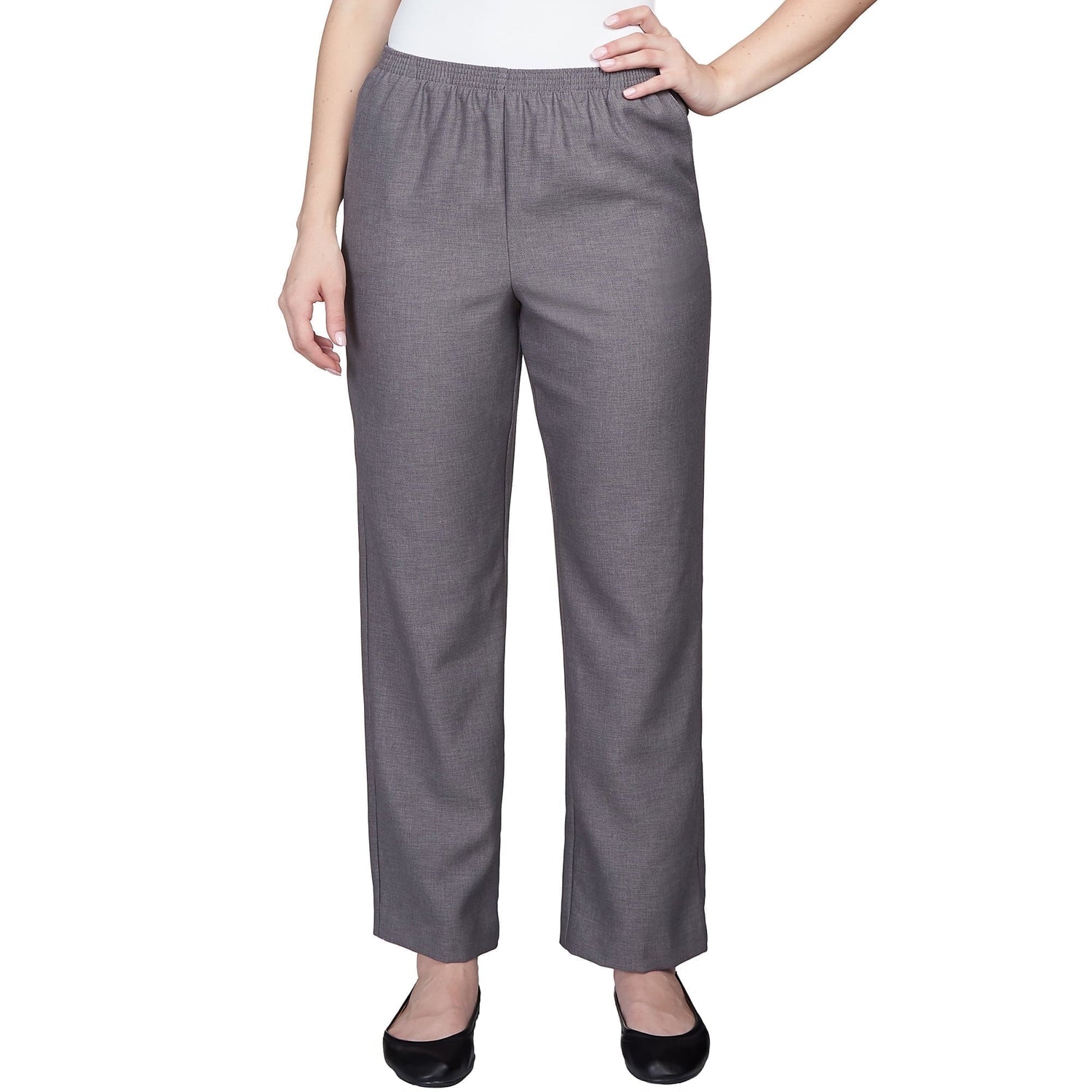 Women'S Solid Elastic Waist Pants